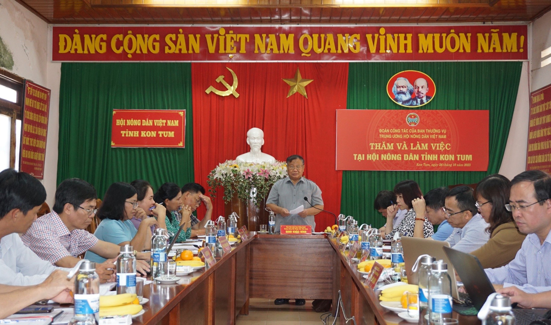 Trung ương Hội Nông dân Việt Nam thăm và làm việc tại Hội Nông dân tỉnh Kon Tum